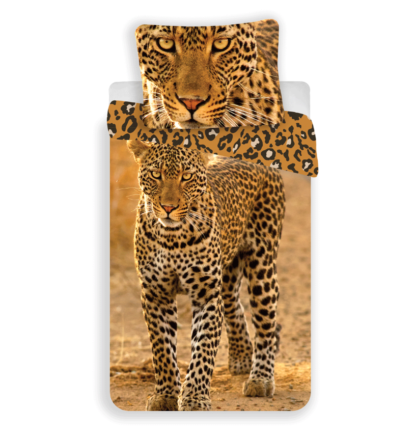 Detské obliečky Leopard 140x200/70x90 cm