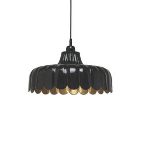 PR Home Wells závesná lampa čierna/zlatá, Obývacia izba / jedáleň, kov, E27, 25W, K: 29cm