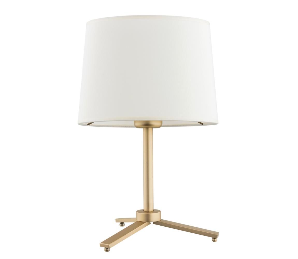 Argon 8318 - Stolná lampa CAVALINO 1xE27/15W/230V 39 cm krémová/zlatá
