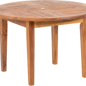 DEOKORK Záhradný teakový stôl DANTE ⌀ 120 cm