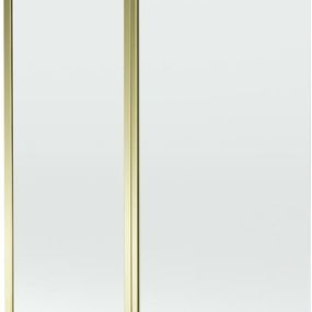 MEXEN - Flip vaňová zástena 1-krídlo 120x150 cm, transparent, zlato 894-120-101-50-00