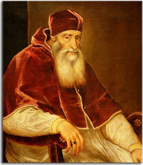 Tizian obraz - Portrait of Pope Paul III zs18314