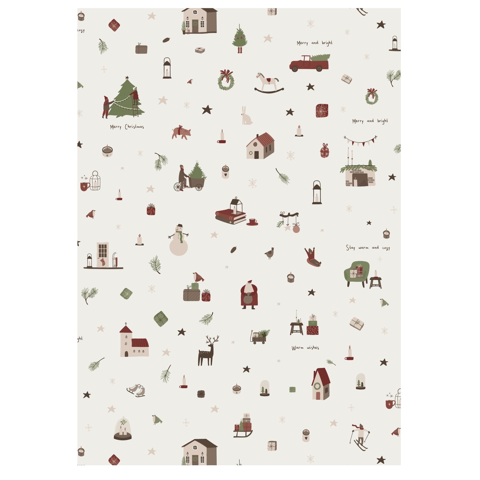 IB LAURSEN Baliaci papier Christmas Mood - 10 m
