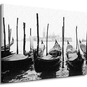 Wenecja, gondole - Obraz na płótnie CS0106