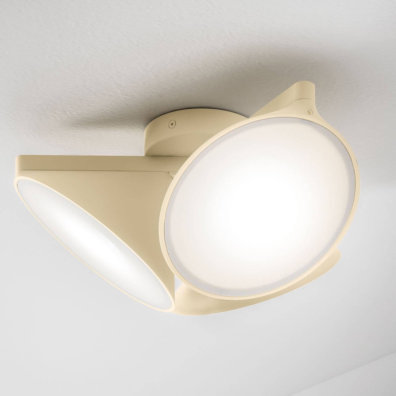 Axo Light Axolight Orchid stropné LED svietidlo, pieskové, Obývacia izba / jedáleň, hliník, 10W, K: 17.7cm