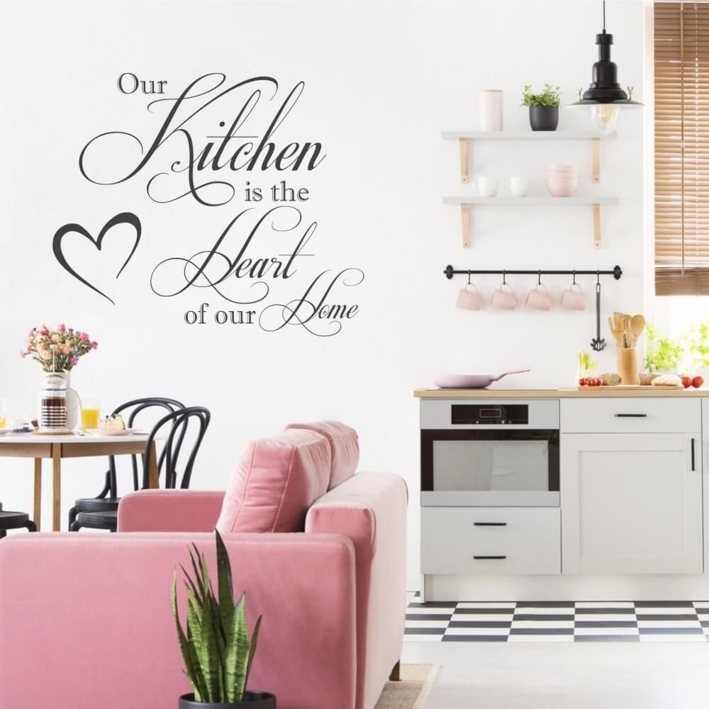 Nálepka na stenu - Kitchen is...