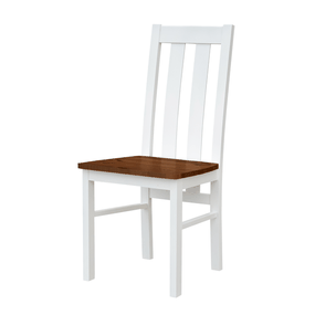 Sconto Jedálenská stolička BELLU orech/biela