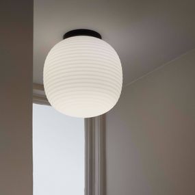 New Works Lantern Medium stropné svietidlo Ø 30 cm, Obývacia izba / jedáleň, oceľ, opálové sklo, E27, 11W, K: 32cm