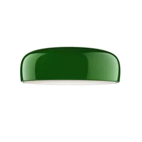 FLOS Smithfield C stropné LED svetlo v zelenej, Obývacia izba / jedáleň, hliník, metakrylát, 30W, K: 21.5cm