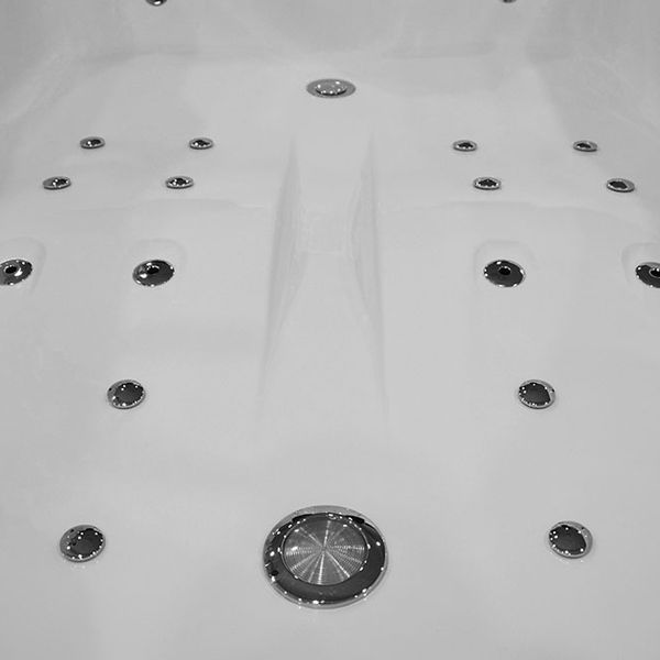 M-SPA - Kúpeľňová vaňa pravá s hydromasážou TOP 2-osoba 180 x 120 x 66 cm