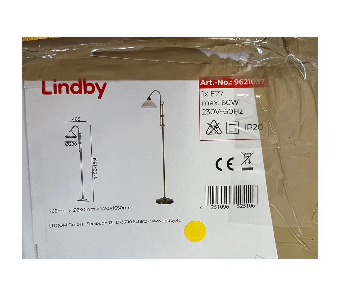 Lindby - Stojacia lampa OTIS 1xE27/60W/230V
