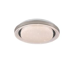 Trio R67042800 LED stropné svietidlo Atria 1x10.5W | 1080lm | 3000-6000K - stmievateľné, hviezdny efekt, diaľkové ovládanie, pamäťová funkcia, nočný režim, biela