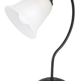 Stolová lampa Fabiola 7257 (matná čierna + opálové sklo)