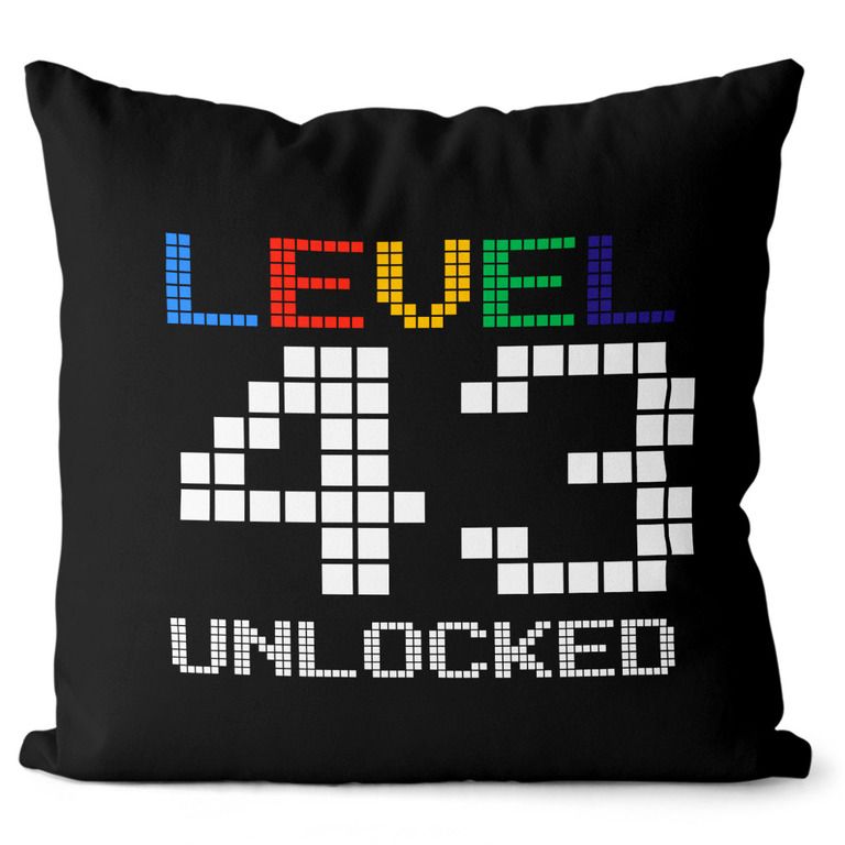 Vankúš Level unlocked (vek: 43, Velikost: 55 x 55 cm)