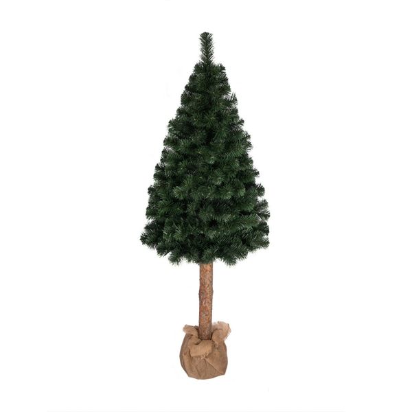 DomTextilu Unikátny umelý vianočný stromček borovica na pni 220 cm 47463