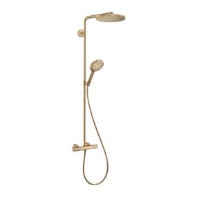 Hansgrohe Raindance Select S - Showerpipe 240 1jet PowderRain s termostatom, kartáčovaný bronz 27633140