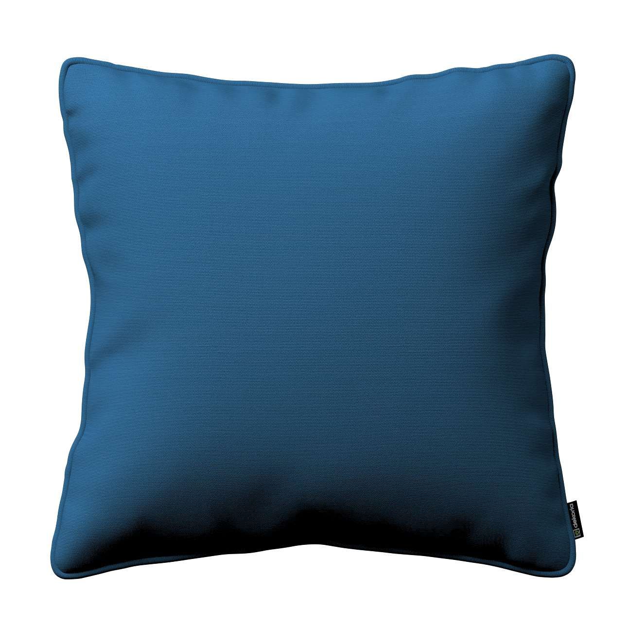 Dekoria Gabika so šnúrkou, obliečka na vankúš, modrá morská, 45 × 45 cm, Cotton Panama, 702-30