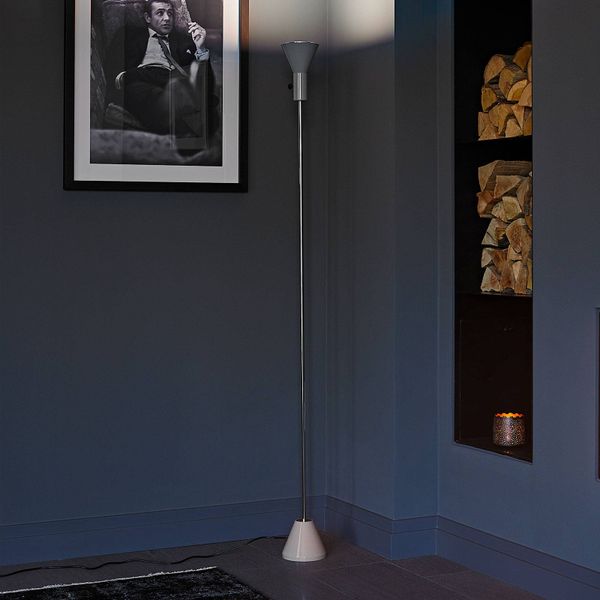 TECNOLUMEN Gru – stojaca LED lampa sivá, Obývacia izba / jedáleň, Kov, 12.2W, K: 171cm