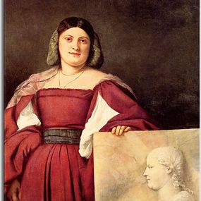 Tizian obraz - Portrét ženy zs18333