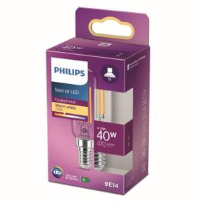 Philips 8718699783358 LED žiarovka 1x4,5W | E14 | 470lm | 2700K - teplá biela, číra, do digestora