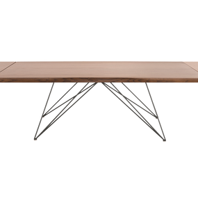RIFLESSI - Skladací stôl PEGASO s drevenou doskou (50 mm)