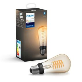 PHILIPS HUE Hue Bluetooth LED White žárovka Filament E27 ST64 7W 550lm 2100K