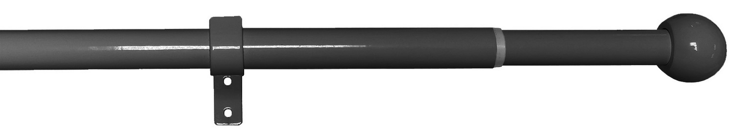 Garniža Lory 120-230 cm, čierny nikel