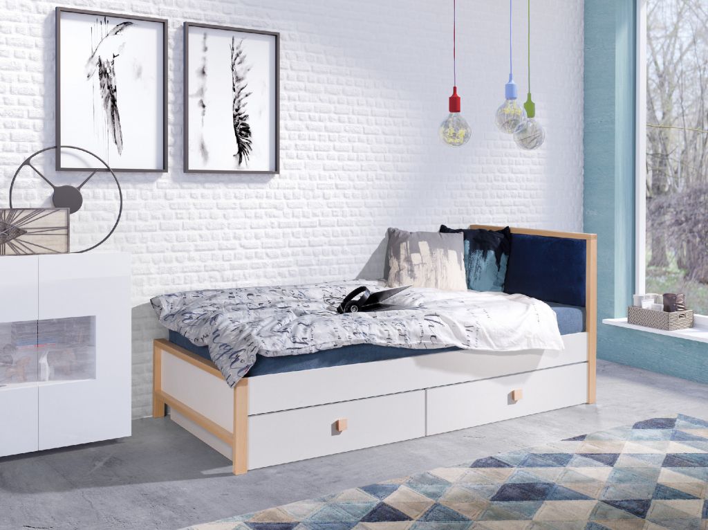 ArtBed Zara Modré čelo Quartz 606