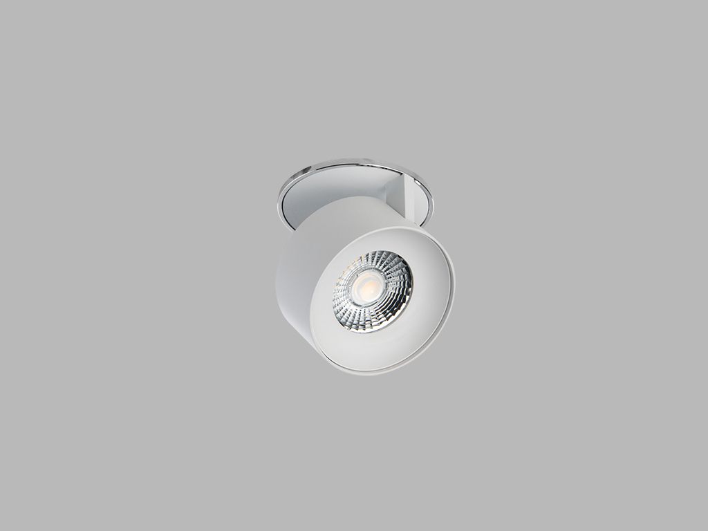 LED2 21507351 KLIP kruhové otočné zápustné bodové svietidlo 77mm 11W/770lm 3000K chrómovo biela
