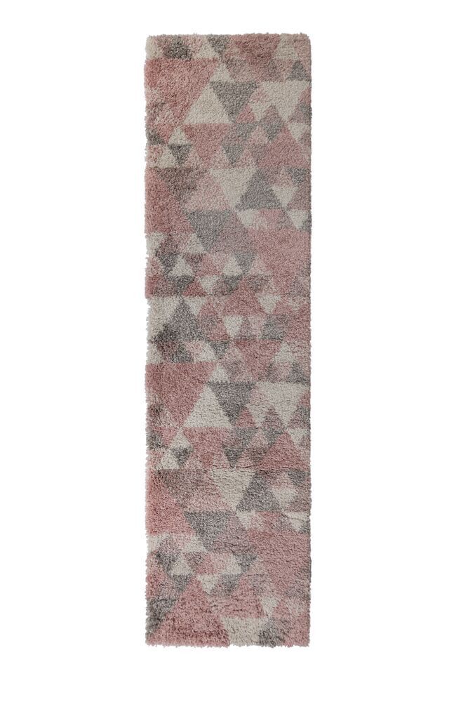 Flair Rugs koberce Behúň DAKAR Nuru Pink / Cream / Grey - 60x230 cm