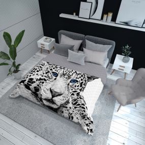 DomTextilu Prehoz na posteľ s motívom leoparda Šírka: 170 cm | Dĺžka: 210 cm 62838-237612