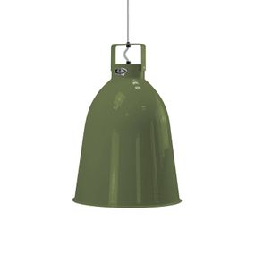 Jieldé Clément C360 závesná lampa olivová lesk Ø36, Obývacia izba / jedáleň, hliník, E27, 100W, K: 52cm