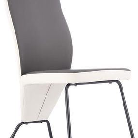 HALMAR Jedálenská stolička K300 šedo-biela