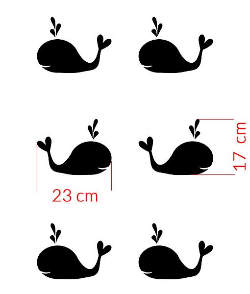 Šablóna na maľovanie Whales ST146