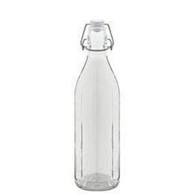 Kinekus Sklenená fľaša 0,75 L, s patentným uzáverom, okrúhla