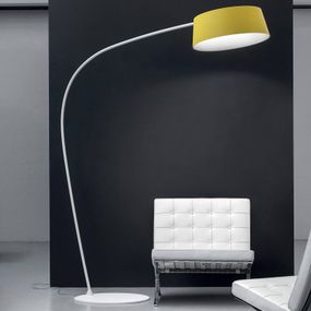 Stilnovo Veselá oblúková LED lampa Oxygen_FL1 nastaviteľná, Obývacia izba / jedáleň, oceľ, plast, 36W, K: 194.6cm