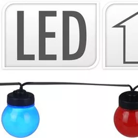 PROGARDEN Světelný řetěz LED PARTY 10 žárovek barevné KO-C46990640