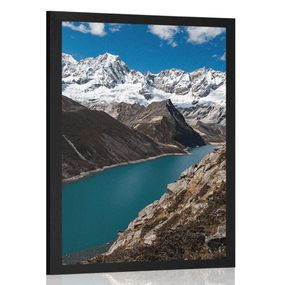 Plagát národný park Patagónia v Argentíne - 30x45 black