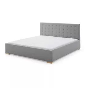 Sivá čalúnená dvojlôžková posteľ 180x200 cm Malia - Meise Möbel