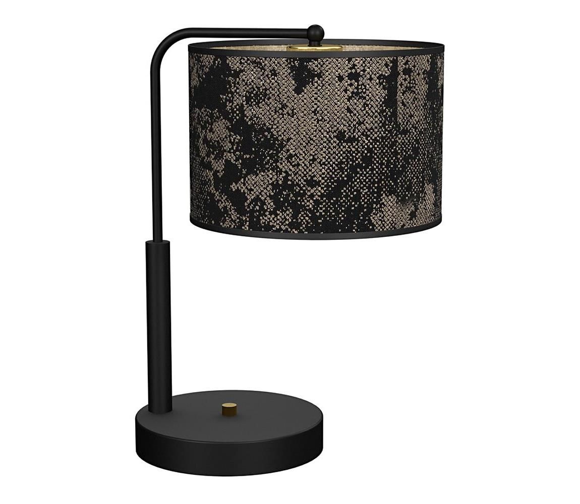 Stolná lampa SATINO 1xE27/60W/230V čierna/zlatá