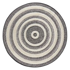 Sivo-biely koberec Mint Rugs Handira Circle, ⌀ 160 cm