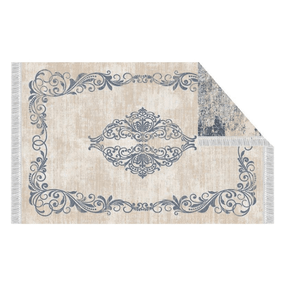 Kondela Obojstranný koberec, vzor/modrá, 180x270, GAZAN
