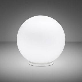 Fabbian Lumi Sfera stolná lampa, ležiaca, Ø 35 cm, Obývacia izba / jedáleň, sklo, plast, E27, 22W, K: 35cm