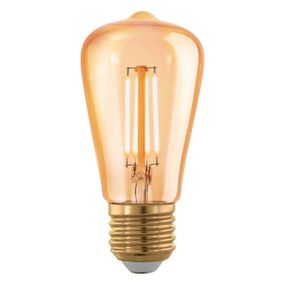 EGLO 110066 LED celosklenená žiarovka E27 Vintage filament ST48 4W/28W 300lm 1700K GOLD DIM stmievateľná