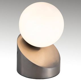Nino Leuchten S dotykovým spínačom – stolná lampa LED Alisa, Obývacia izba / jedáleň, kov, sklo, G9, 3W, K: 16cm