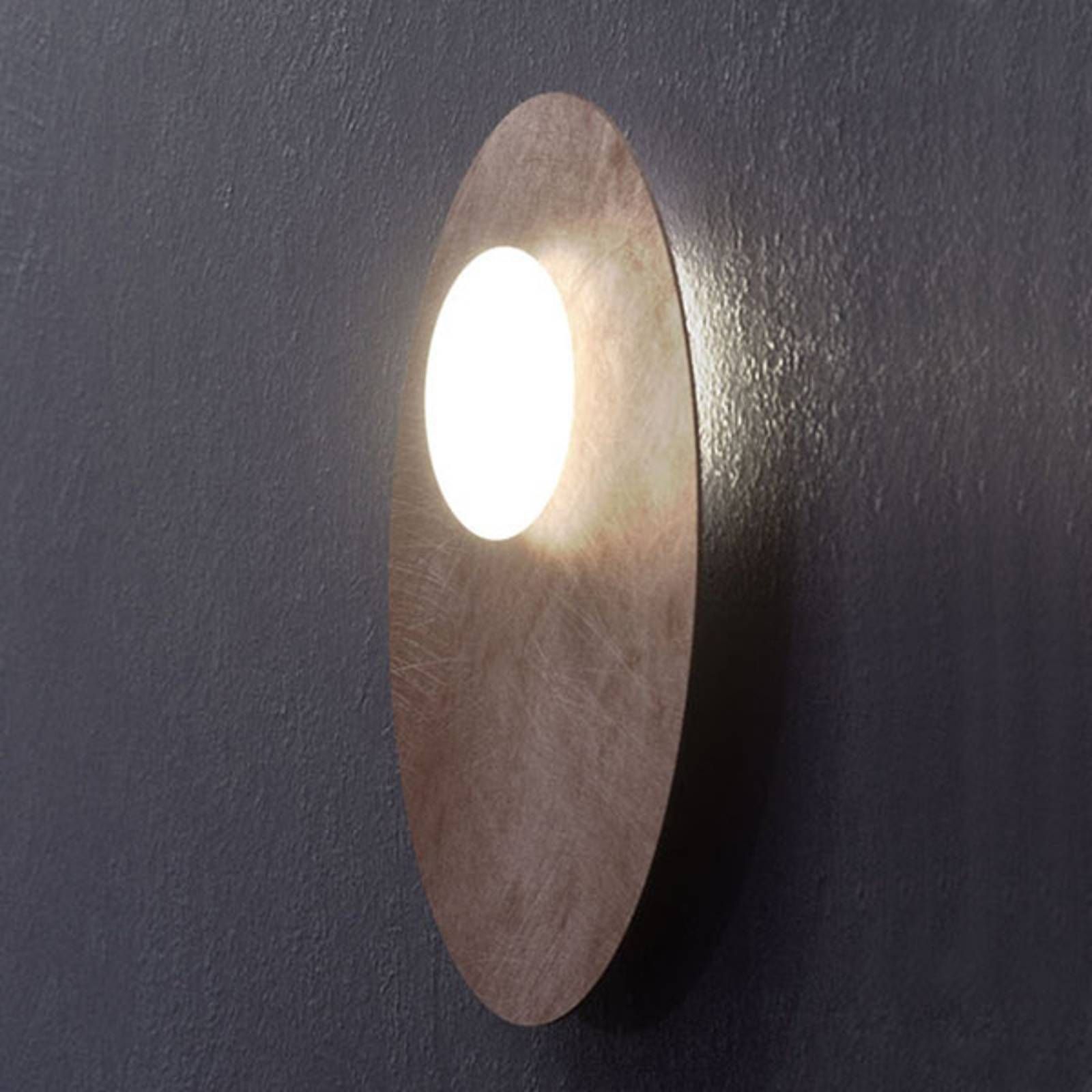 Axo Light Axolight Kwic stropné LED svietidlo, bronz Ø48 cm, Obývacia izba / jedáleň, oceľ, hliník, sklo, 18W, K: 8.8cm