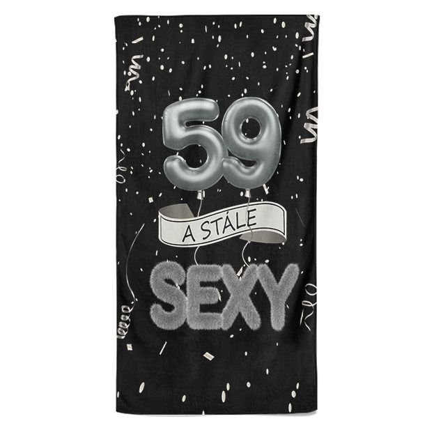 Osuška Stále sexy – čierna (vek: 59)