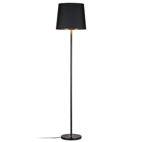 Paulmann Enja stojaca lampa s textilným tienidlom, Obývacia izba / jedáleň, kov, textil, mramor, E27, 20W, K: 160cm