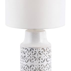 Stolová lampa Agnes 4308 (biela + sivá)