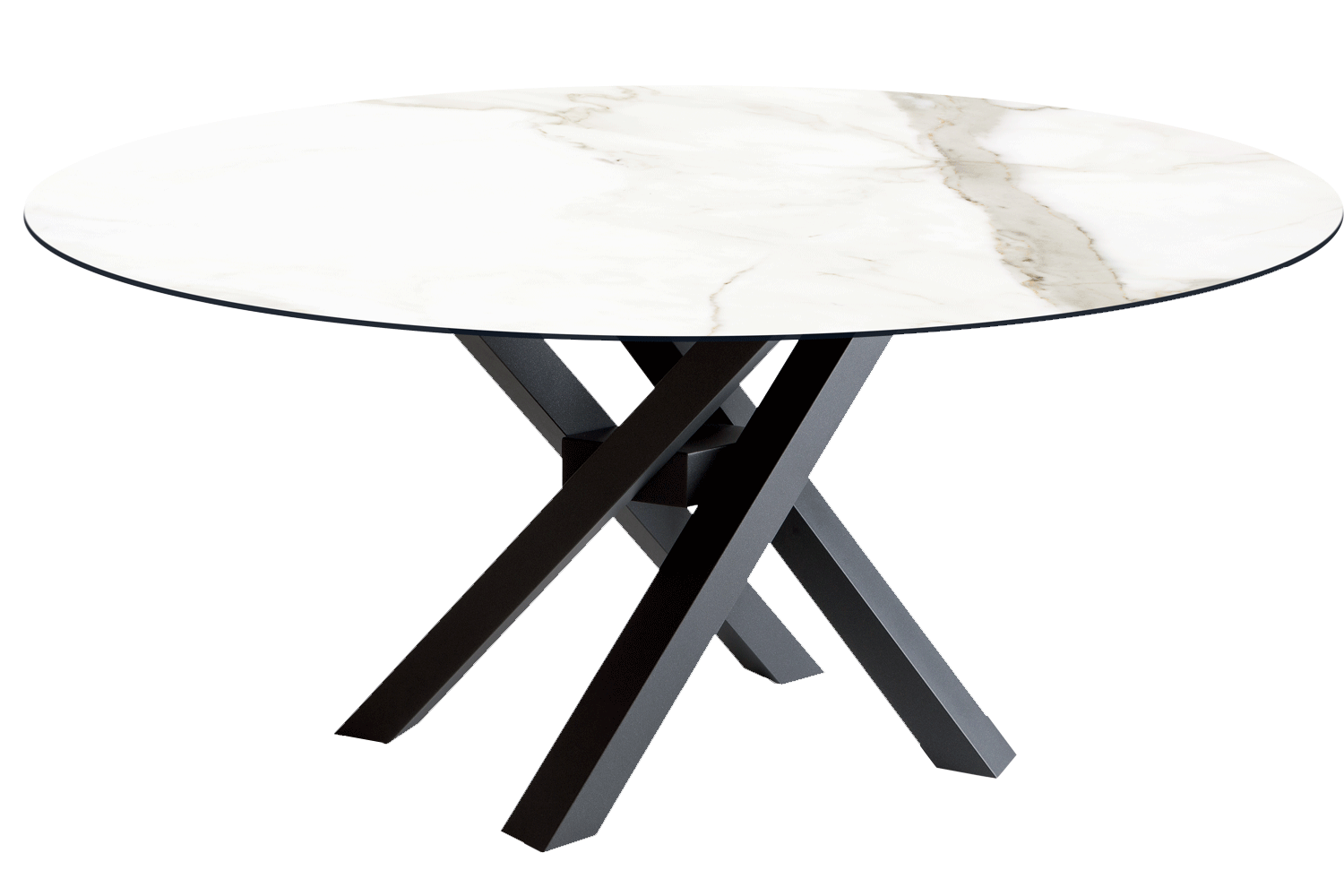 RIFLESSI - Stôl SHANGAI s kruhovou keramickou doskou